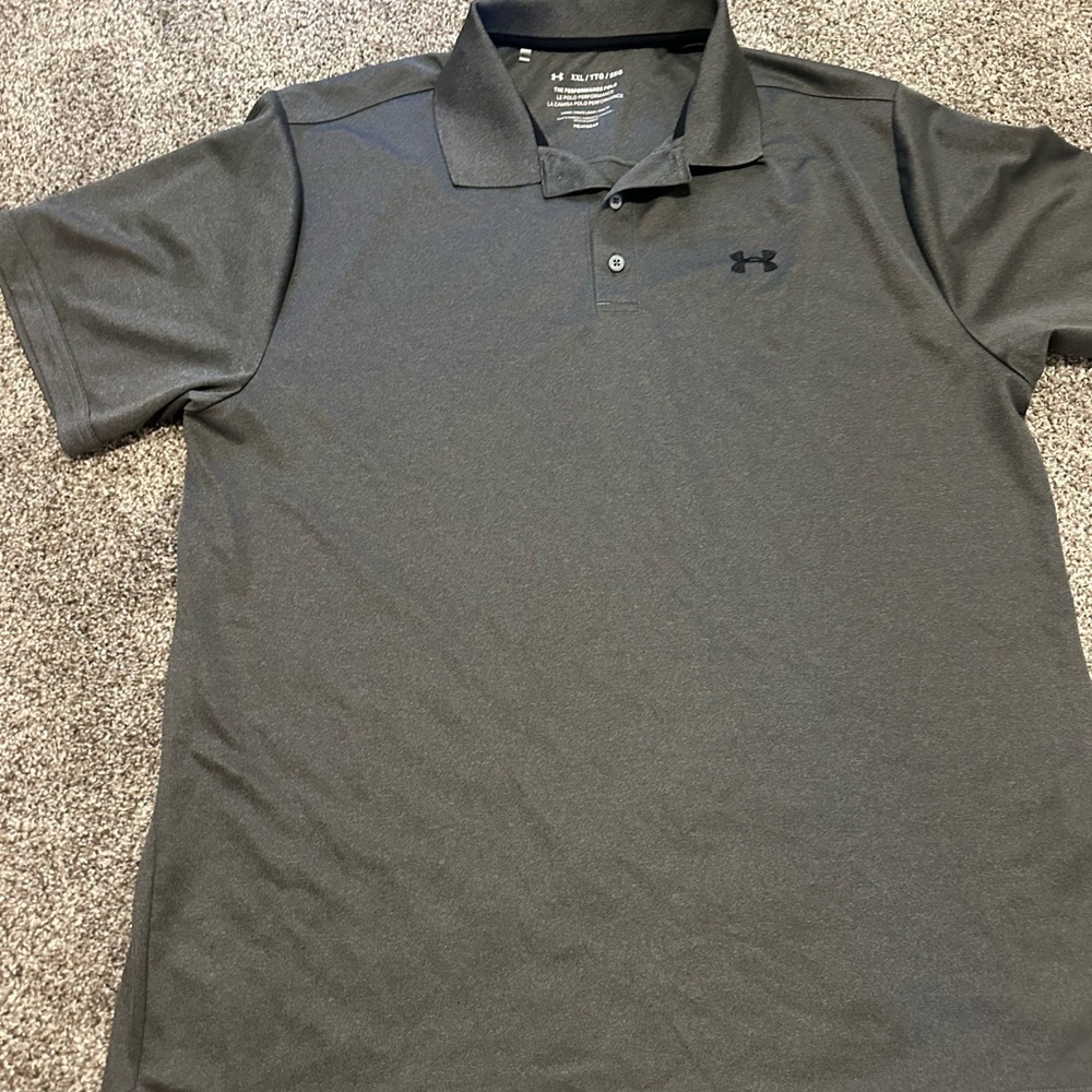 Under Armour Men's Charcoal Polo Shirt